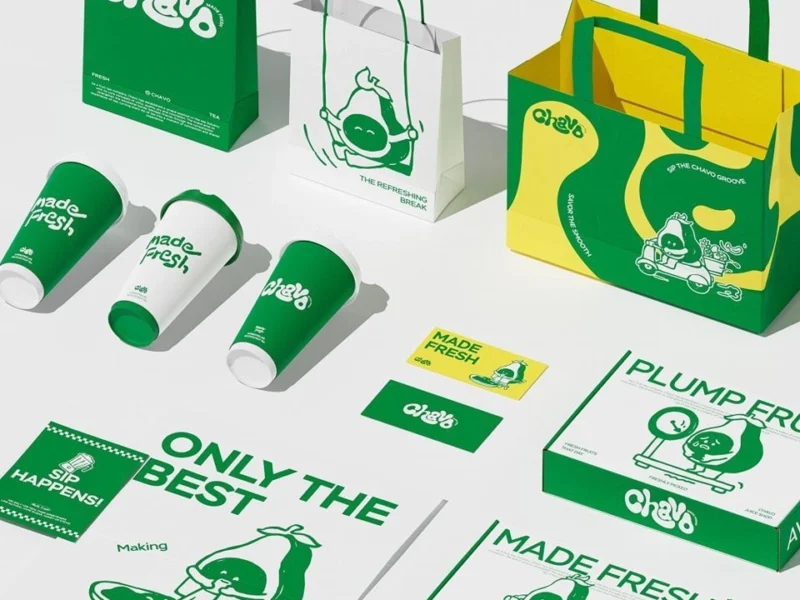Case där vi jobbade med Branding för föreraget Chavo, skapad av Brand New Studio